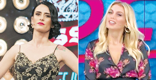 Αριστερά: Η Μαρίνα Κορακίδη στο «My style rocks» . Δεξιά: Η Κωνσταντίνα Σπυροπούλου