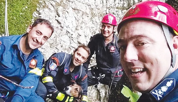 Επιχείρηση διάσωσης του… Φατσέα σε φαράγγι