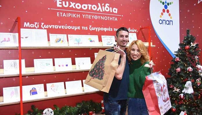 Μαρία Ηλιάκη και Παναγιώτης Τριβυζάς σε μια επεισοδιακή επιχείρηση για τα Ευχοστολίδια – Δείτε το βίντεο
