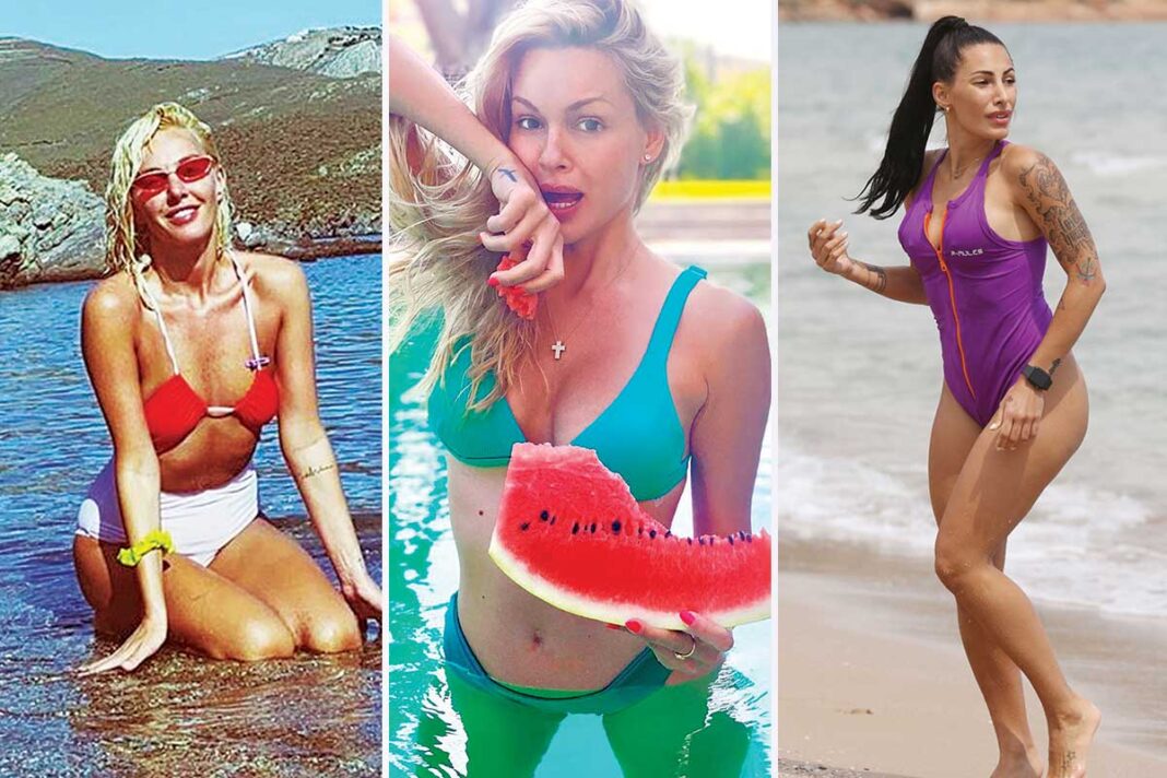 «Καυτά» κορίτσια της showbiz ξεχύθηκαν σε παραλίες και πισίνες και άναψαν φωτιές