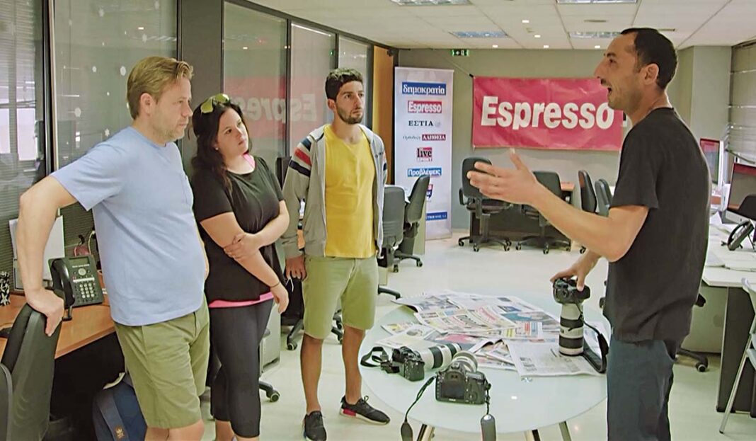 Οι υπεύθυνοι του action reality «De Mol» χρησιμοποίησαν τα γραφεία της «Espresso» για τα γυρίσματα του παιχνιδιού