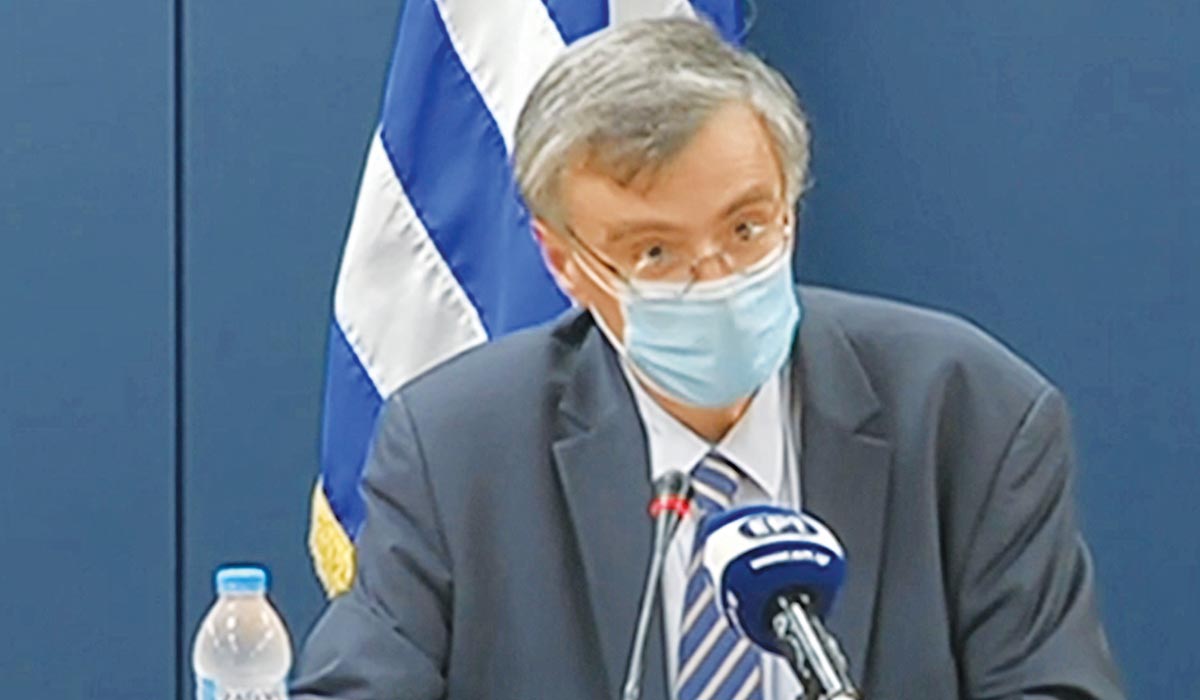 Τηλεοπτική επανεμφάνιση του λοιμωξιολόγου Σωτήρη Τσιόδρα με μάσκα!