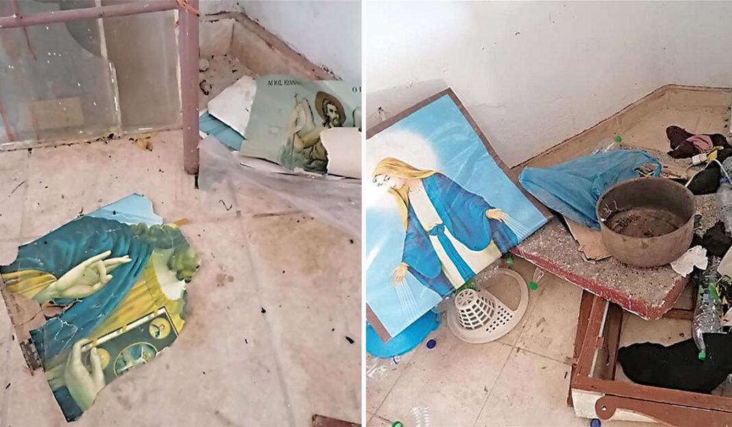 Μετανάστες στη Μόρια βανδάλισαν τον Ναό του Αγίου Γεωργίου! Έκαναν το ιερό τέμπλο... κρεμάστρα