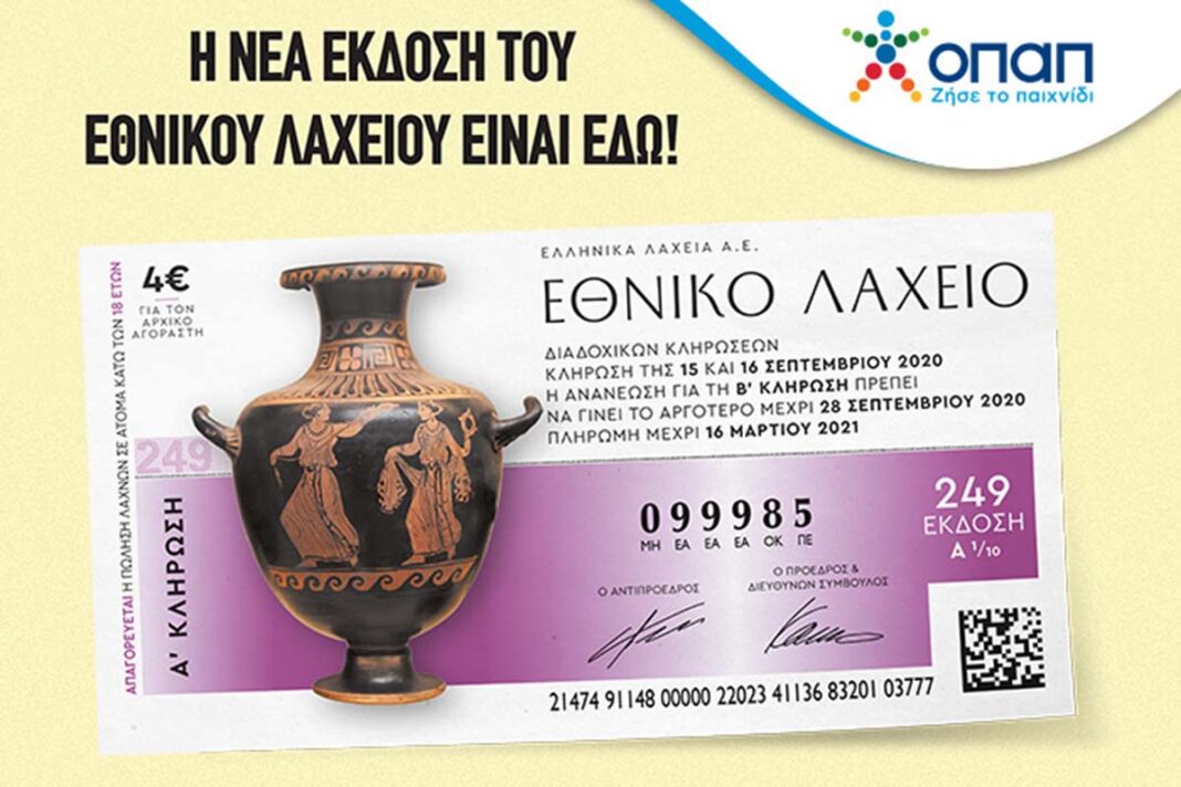 Αντίστροφη μέτρηση για την 249η έκδοση του Εθνικού Λαχείου
