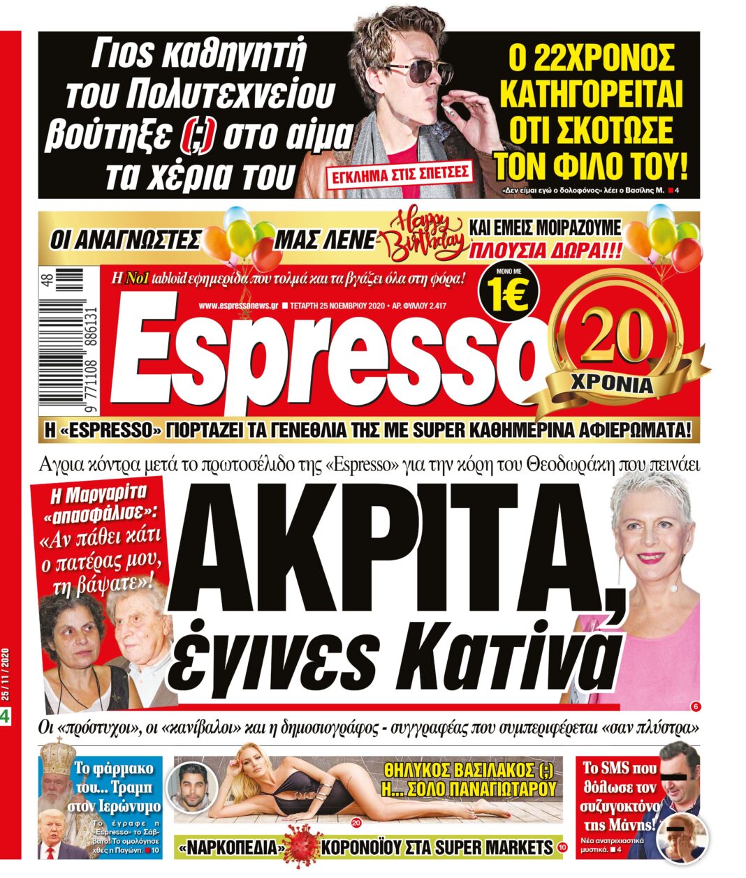Τετάρτη 25.11.2020