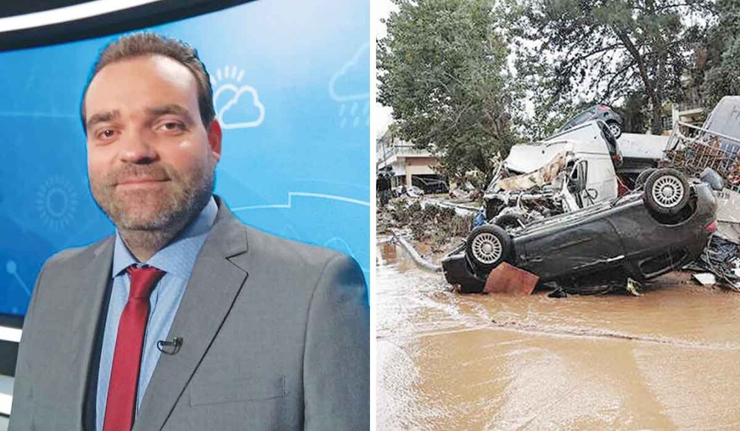 Προειδοποίηση του Μαρουσάκη για τις φονικές πλημμύρες που θα... χτυπήσουν τις επόμενες ώρες την Ελλάδα