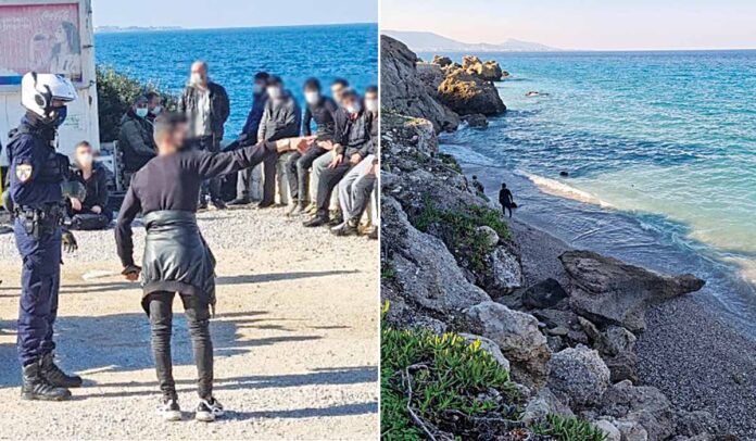 Φουσκωτό με παράνομους μετανάστες ανατράπηκε στα ανοιχτά της Ρόδου!