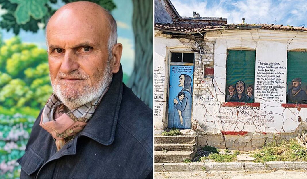 «Γκραφιτάς» ετών 71 μεταμόρφωσε το χωριό του με εντυπωσιακές δημιουργίες!