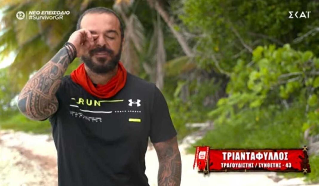 #SurvivorGR  «Λύγισε» o Tριαντάφυλλος μιλώντας για τον γιο του (video)