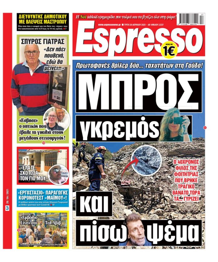 Τρίτη 20.04.2021