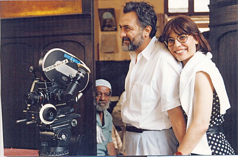 φ3 Γιάννης και Ελένη Σμαραγδή στα γυρίσματα της ταινίας ΚΑΒΑΦΗΣ στην Αλεξάνδρια το 1994