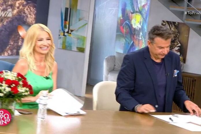 Οι ευχές της Σκορδά στον Λιάγκα on air για τα γενέθλιά του και η απρόσμενη αντίδρασή του (video)