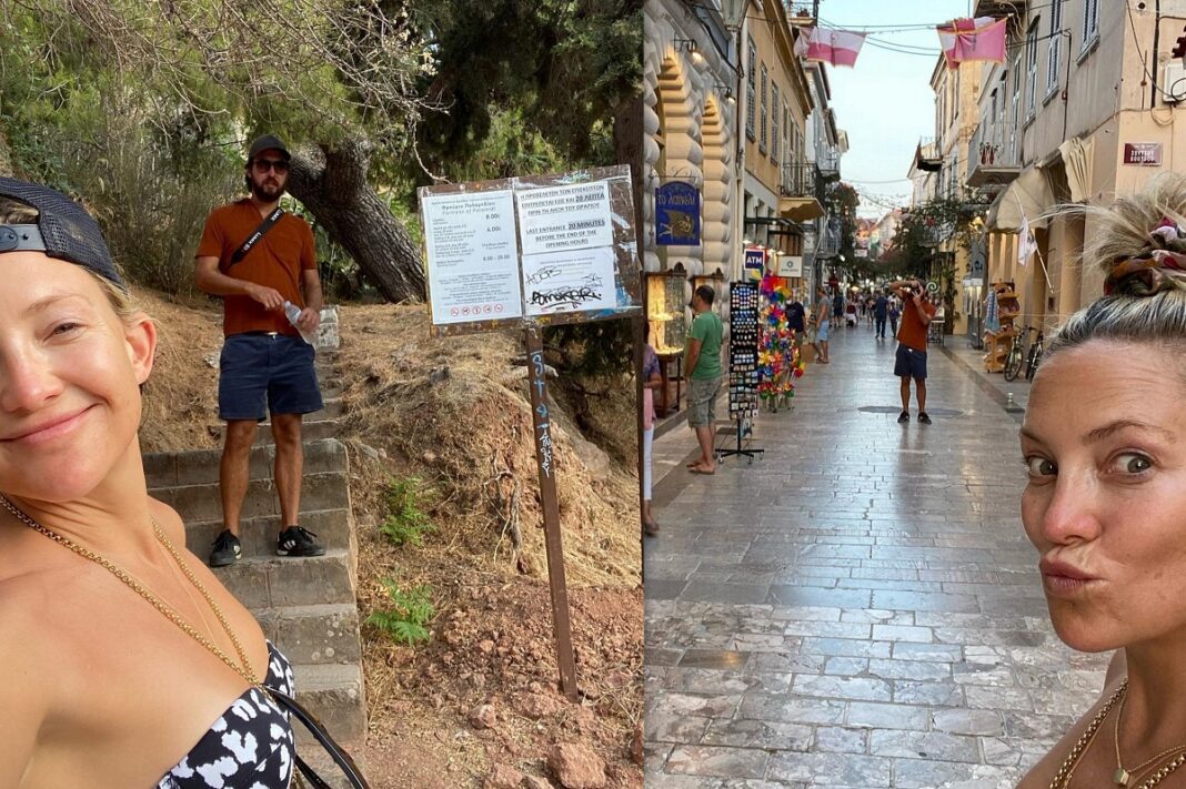 Η Κέιτ Χάντσον μας ξεναγεί στο Ναύπλιο (φωτο – video)