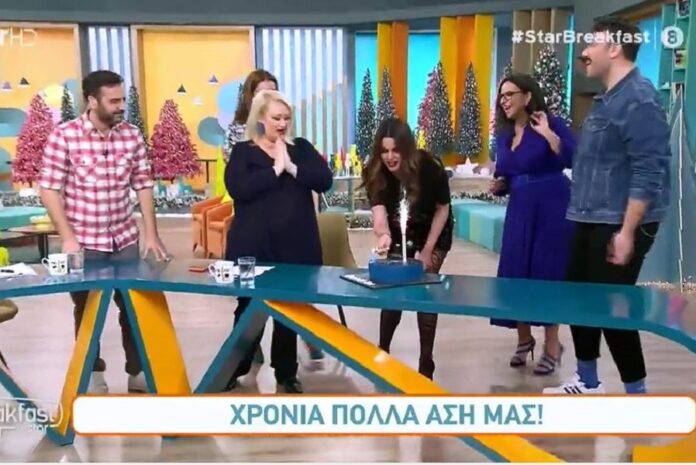 Γενέθλια έκπληξη on air για την Άση Μπήλιου