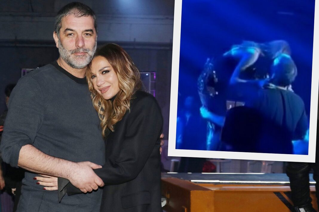 Το πρώτο δημόσιο φιλί της Βανδή με τον Βασίλη Μπισμπίκη