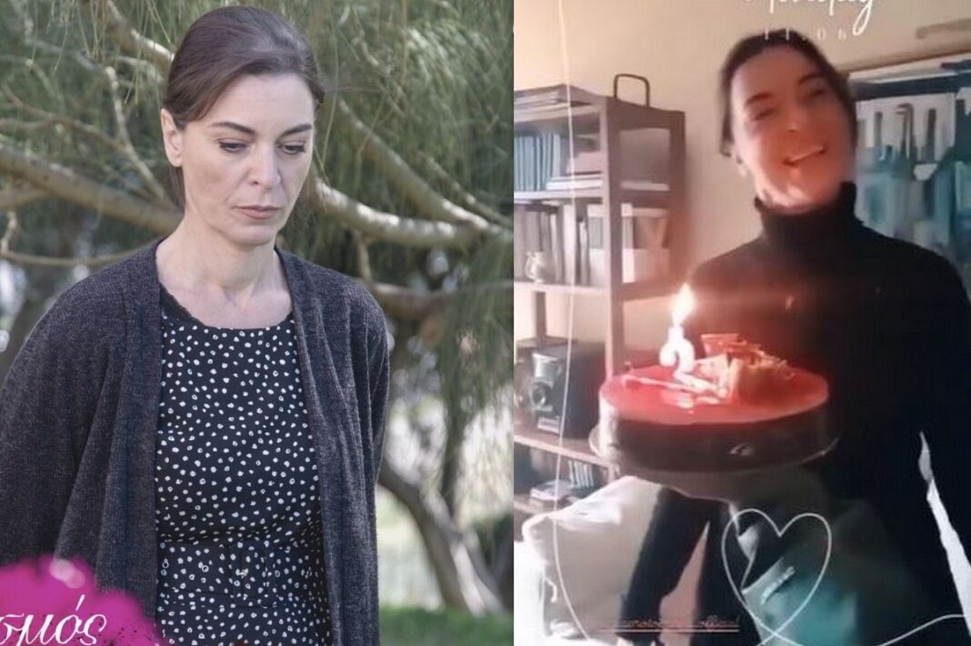 Μαρία Πρωτόπαππα: Τούρτα έκπληξη στα γυρίσματα του «Σασμού»