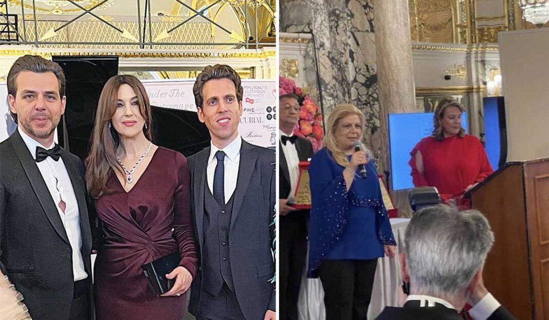 Τα φλας στην Κλέλια Χατζηιωάννου στο gala «Μαρία Κάλλας» στο Μονακό