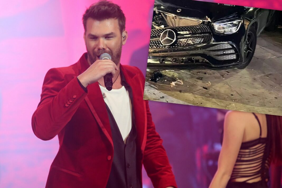 Τροχαίο ατύχημα για τον Γιώργο Σαμπάνη - Προσέκρουσε σε κολώνα