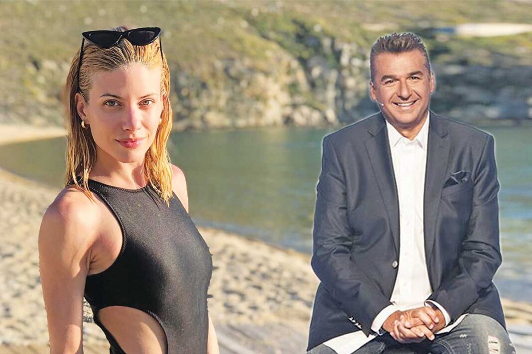 Η Ευαγγελία Αραβανή στην παρέα του Γιώργου Λιάγκα