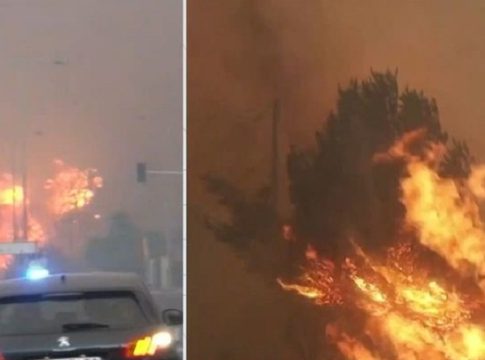 Πύρινη λαίλαπα καίει τη βορειοανατολική Αττική