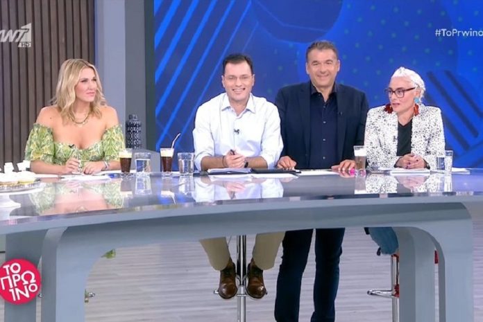 Γιώργος Λιάγκας: Εμφανίστηκε στην έναρξη της πρεμιέρας του «Πρωινού» χωρίς τη Νομικού