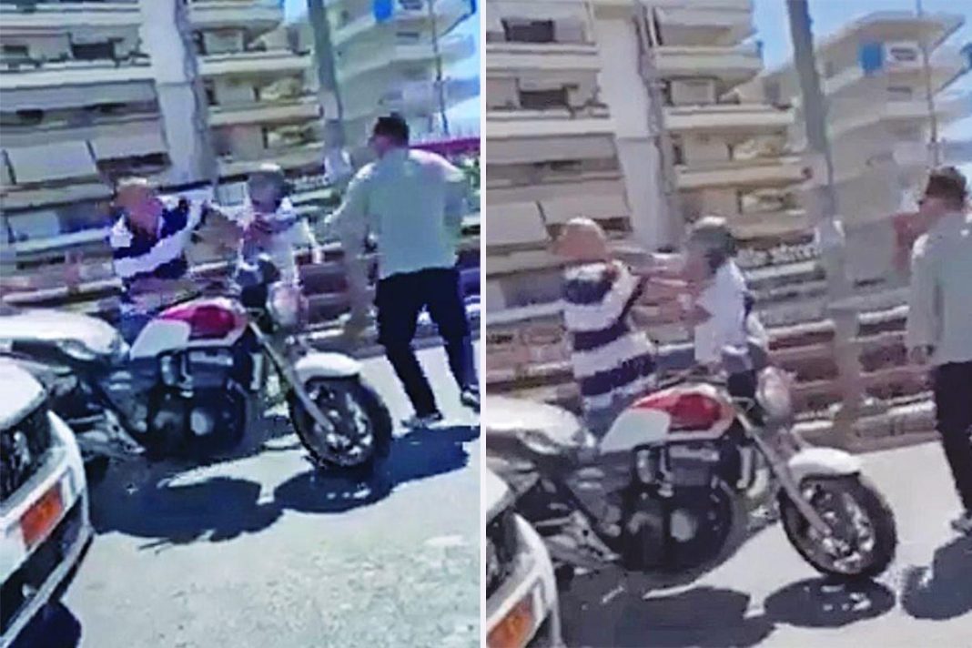 Ο Αχιλλέας Μπέος ήρθε στα χέρια με οδηγό μοτοσικλέτας στην Αλίμου