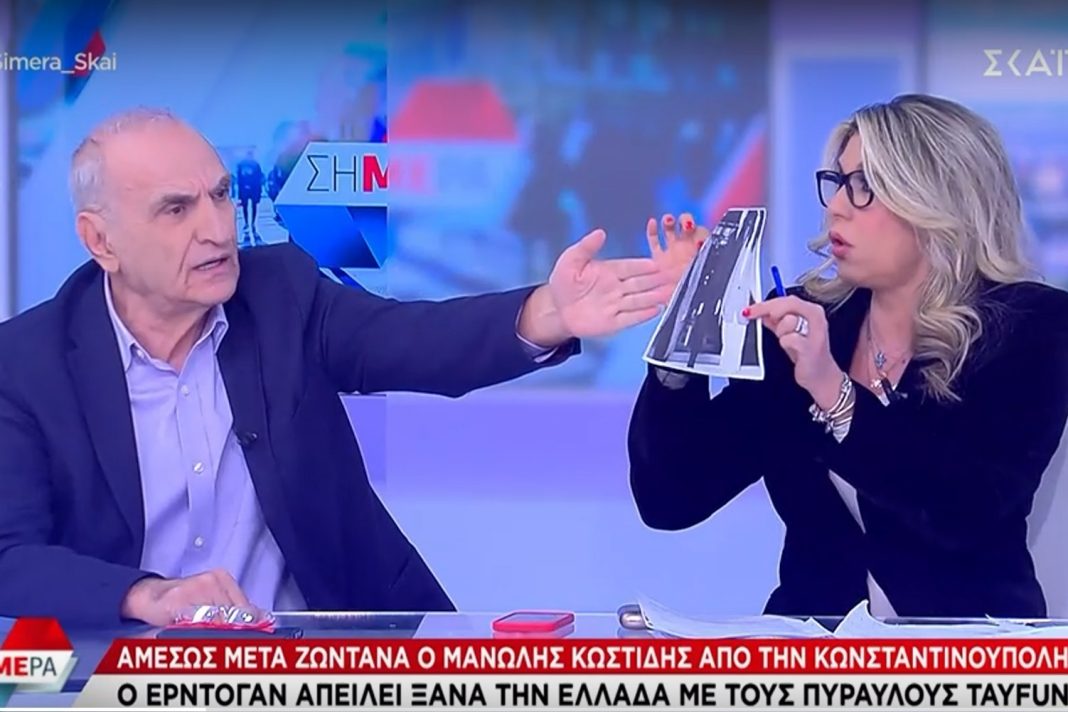 Άγριος καβγάς ανάμεσα σε Γιώργο Βαρεμένο και Άννα Καραμανλή on air