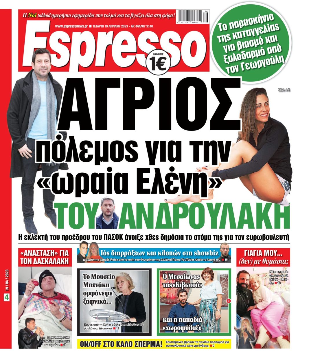 Τετάρτη 19.04.2023