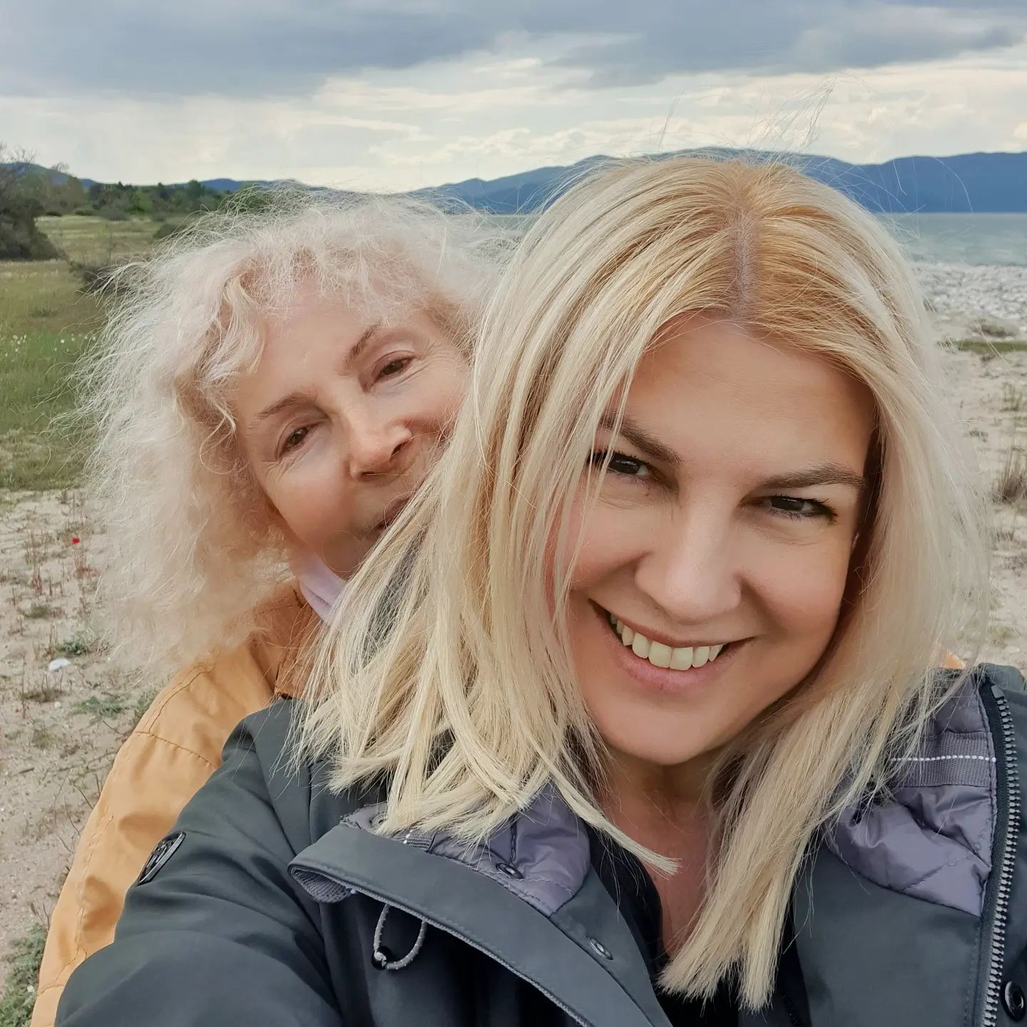 Photo by raniathraskia in Θεσσαλονίκη Thessaloniki Greece. May be a selfie of 1 person blonde hair and lake