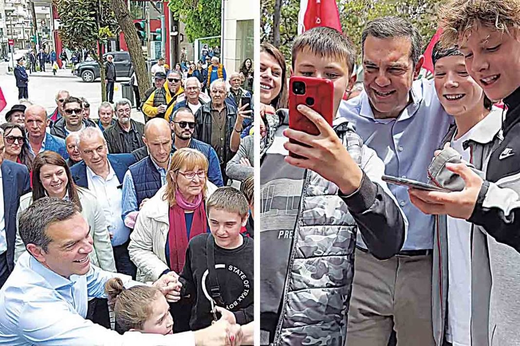 Της... selfie με τον Αλέξη Τσίπρα