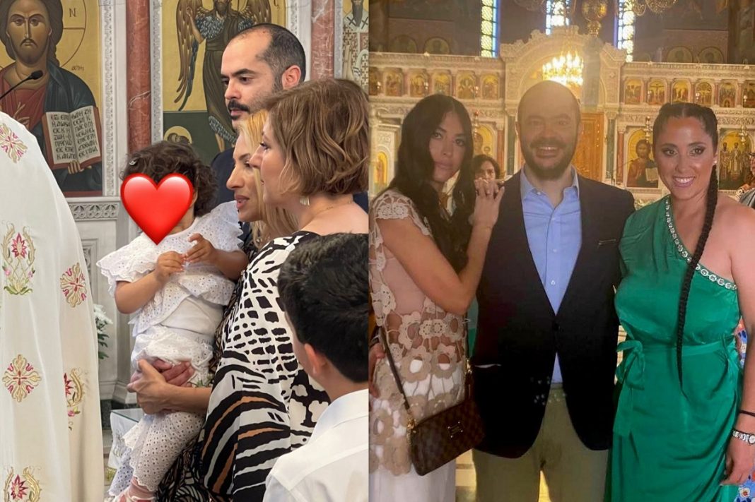 Στιγμές ευτυχίας για τους Ηλιάκη – Μανουσάκη: Βάπτισαν την κόρη τους