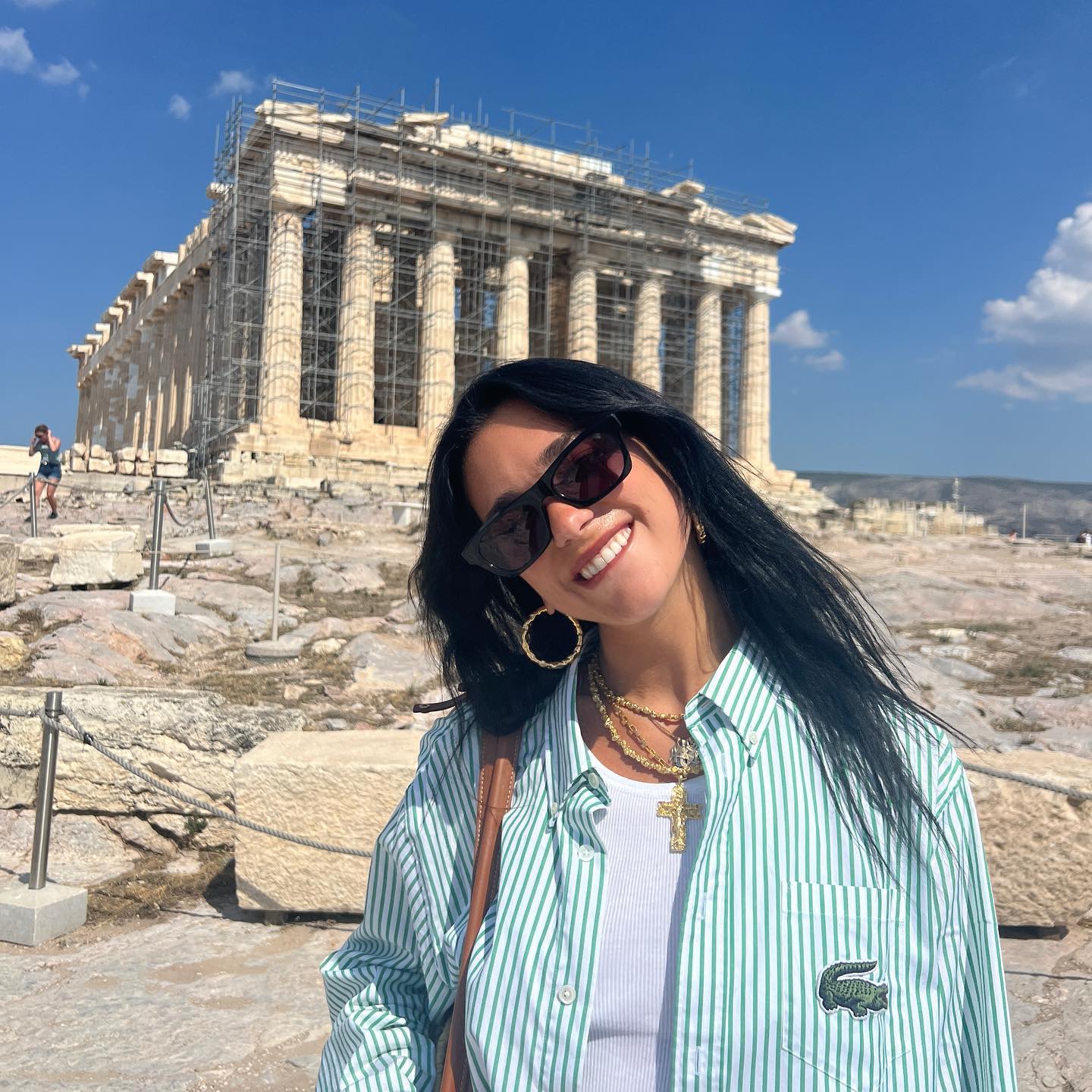 Photo by DUA LIPA on July 08 2023. May be an image of 2 people the Parthenon and the Pantheon