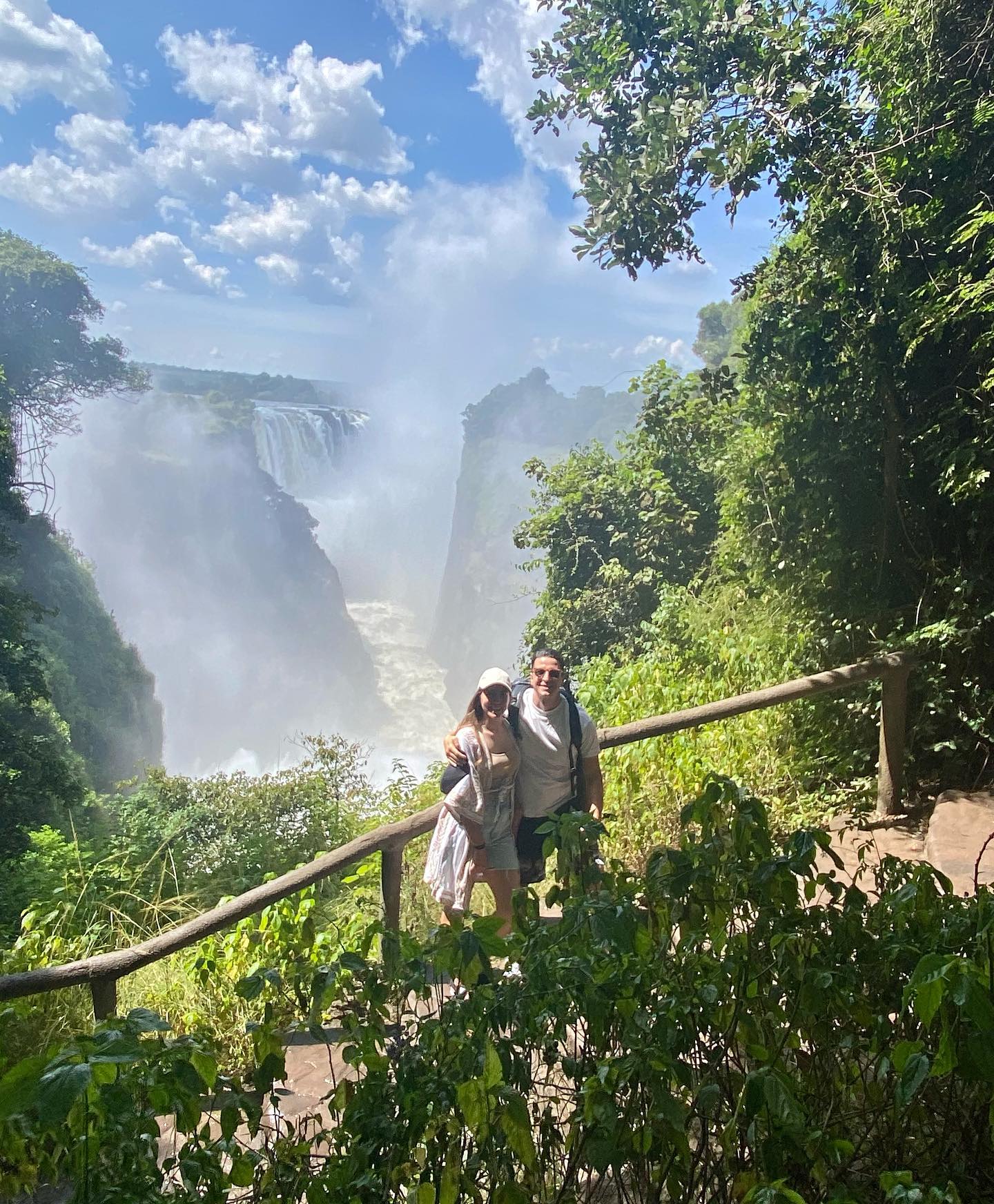 Photo by Marilia Yiallouridou on April 24 2023. May be an image of 2 people and Iguazu Falls