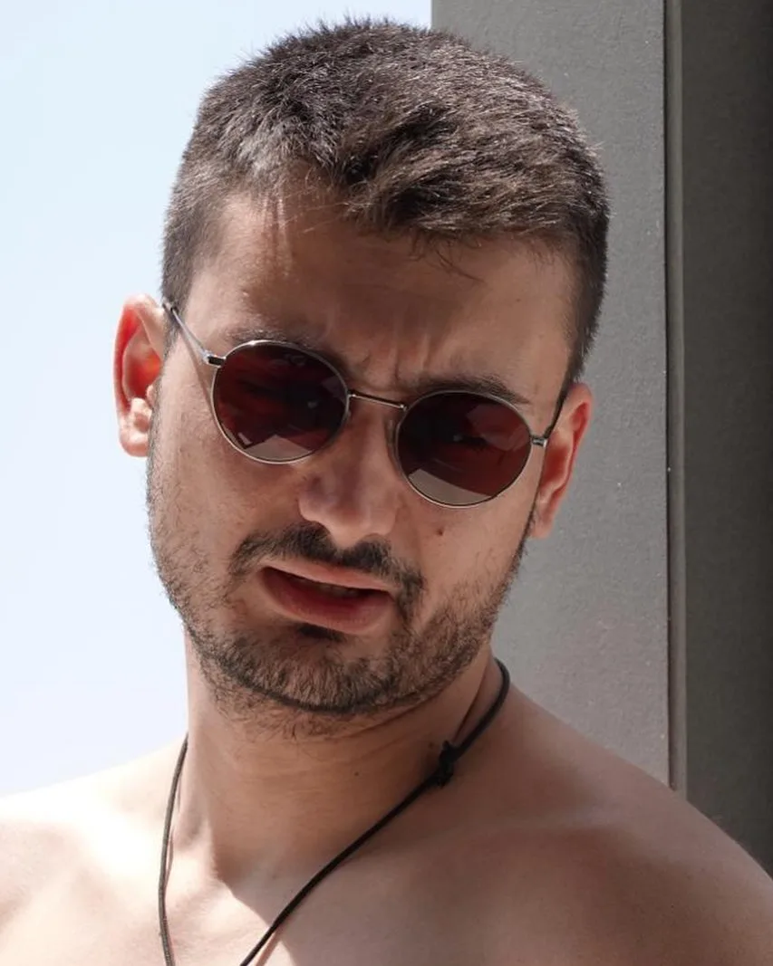 Photo by Νίκος Χατζηνικολάου on August 14 2023. May be a closeup of 1 person beard blonde hair and sunglasses jpg