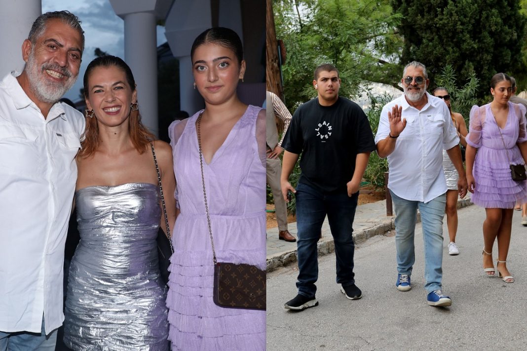 Ο Κούλλης Νικολάου οικογενειακώς από τη βάπτιση της εγγονής της Παππά στο γάμο του Ντάνου