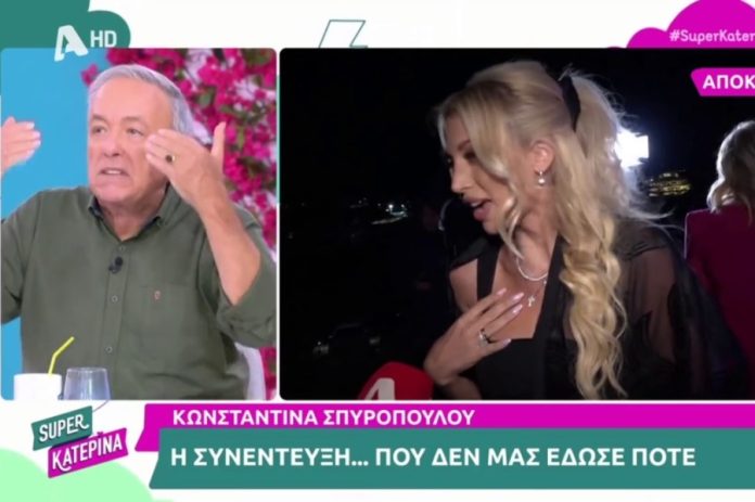 Αρνήθηκε η Σπυροπούλου να μιλήσει στην εκπομπή της Καινούργιου και ο Μικρούτσικος ξέσπασε