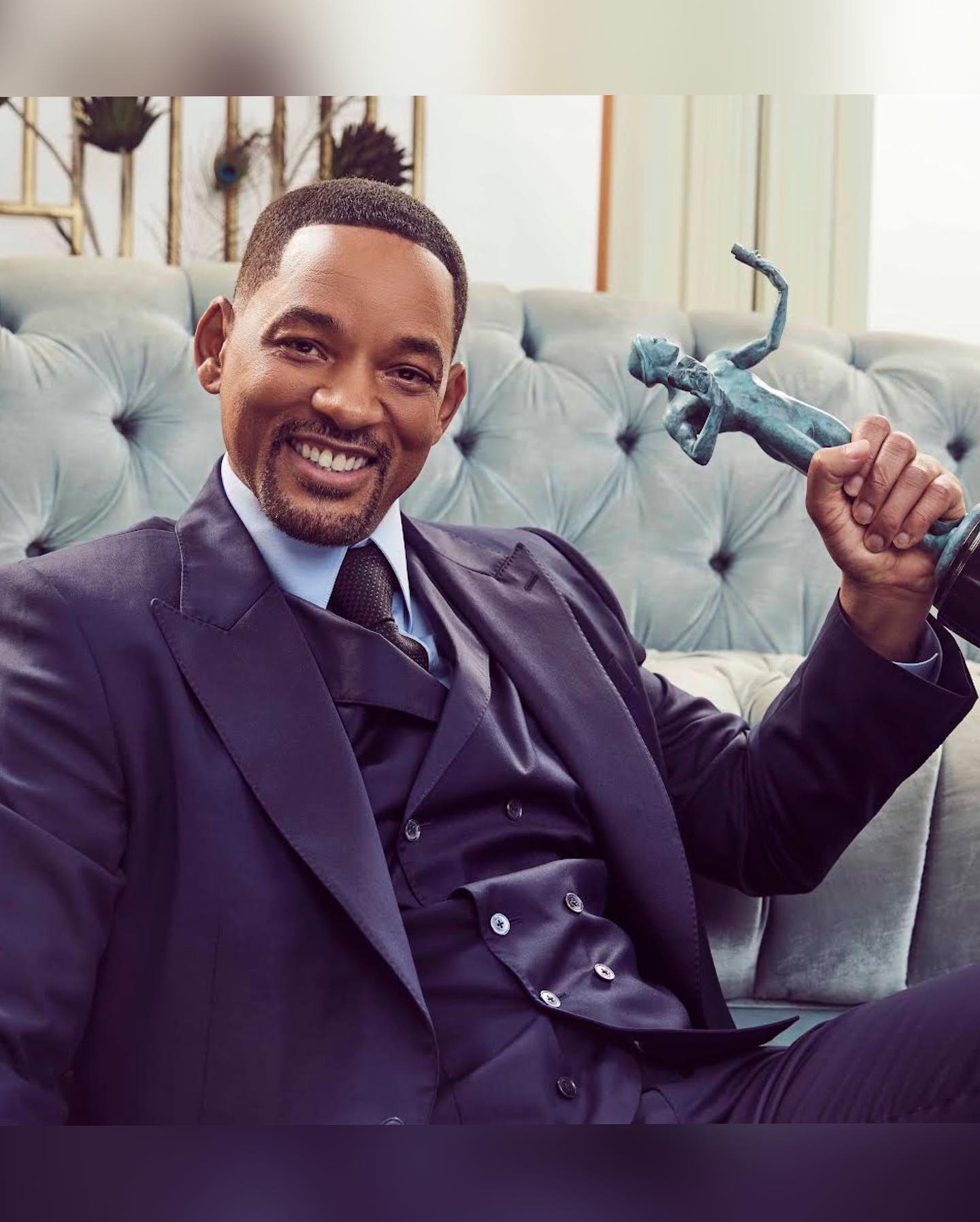 Photo shared by Will Smith on February 28 2022 tagging @iheartmaarten @sagawards @tbsnetwork @tntdrama and @shutterstocknow