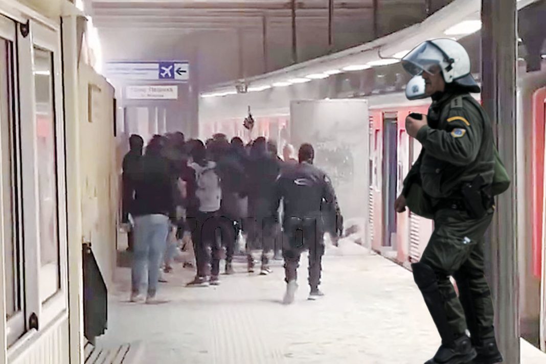 Ενώ η Αθήνα ήταν «φρούριο» ακροδεξιοί παραλίγο να κάψουν ζωντανούς πολίτες στον ηλεκτρικό στο Μοναστηράκι