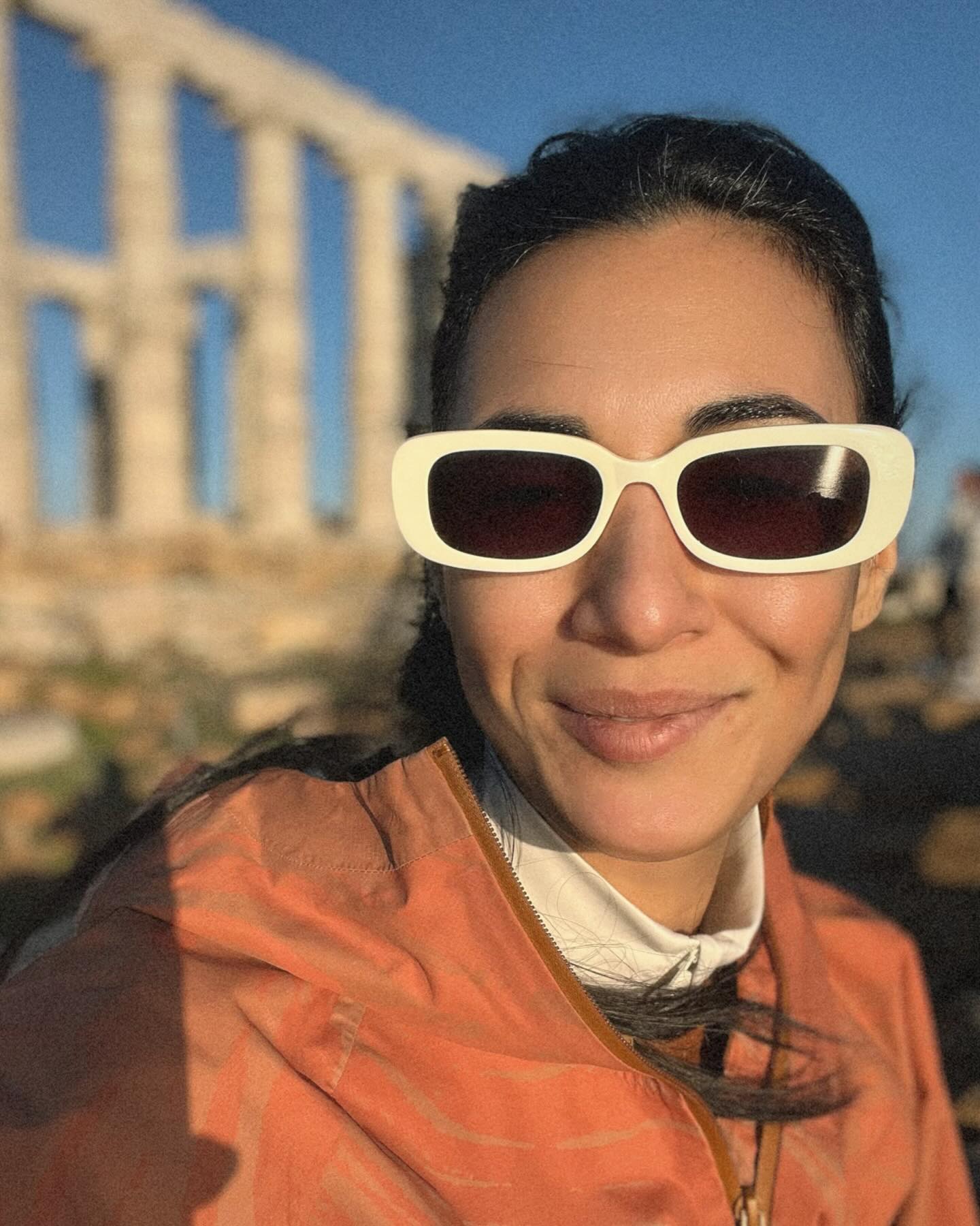 Photo by Evgenia Samara on January 14 2024. May be an image of 1 person the Parthenon and the Pantheon