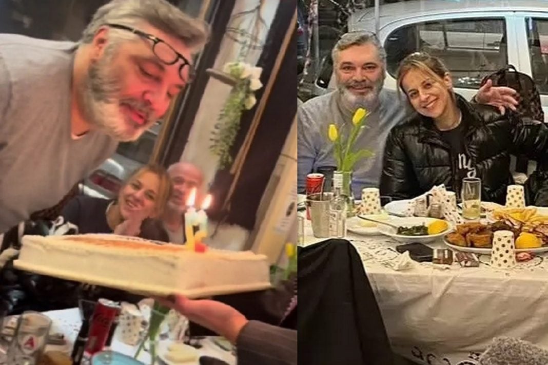 Ο Άλκης Κούρκουλος γιόρτασε τα 57α του γενέθλια με τη σύντροφο στο πλευρό του