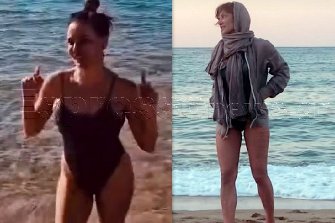 Τολμηρή η Δήμητρα Ματσούκα – Έκανε τις βουτιές της παρά το τσουχτερό κρύο