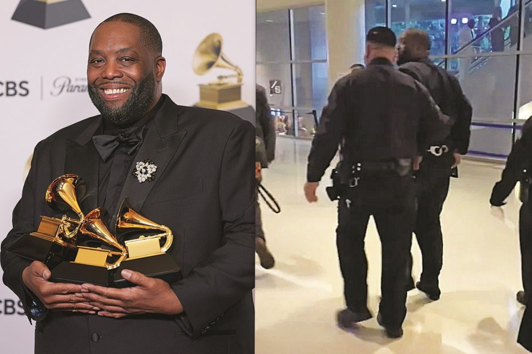 «Grammy 2024»: Με συνοδεία αστυνομικών και χειροπέδες στα χέρια ο ράπερ Κίλερ Μάικ