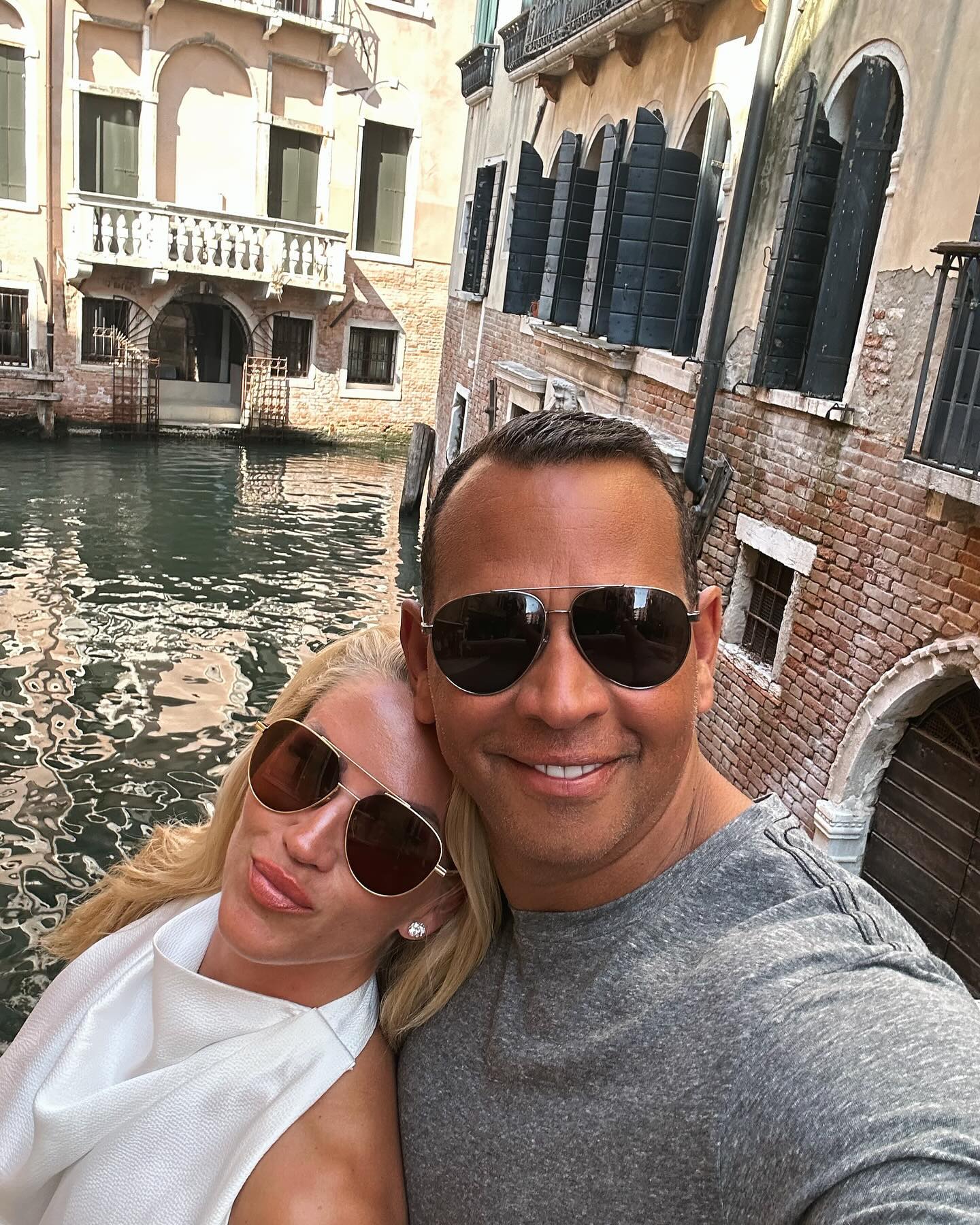 Photo shared by Alex Rodriguez on February 14 2024 tagging @jac lynfit. May be an image of 2 people and gondola