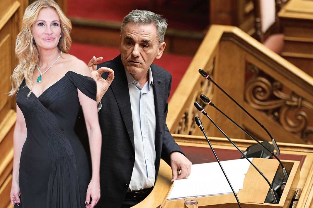 Ο Τσακαλώτος ξεπέρασε τη... Γιόχανσον και παρομοίωσε τη Μαρία Καρυστιανού με την Εριν Μπρόκοβιτς