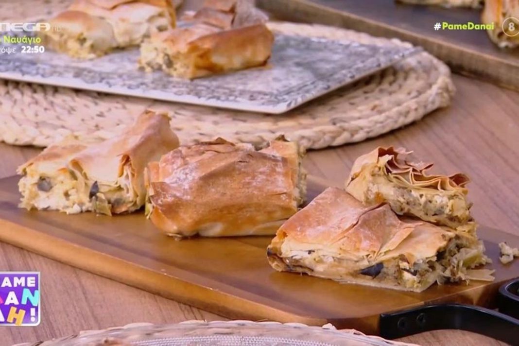 Ο Τίμος Ζαχαράτος ετοιμάζει μελιτζανόπιτα