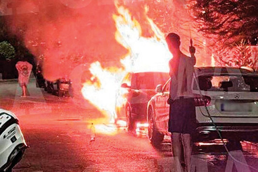 Mολότοφ έξω από το σπίτι της προέδρου του Αρείου Πάγου