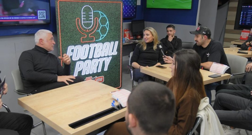 «Γαλανόλευκο» Football Party σε κατάστημα ΟΠΑΠ του Νέου Κόσμου με τον Αντώνη Νικοπολίδη και την Φανή Χαλκιά