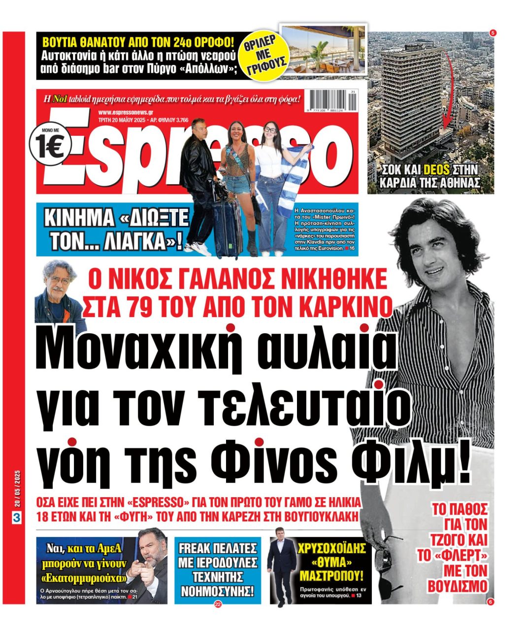 Τρίτη 20/05/2025