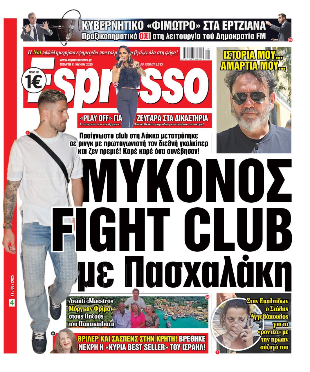 Τετάρτη 11/06/2025