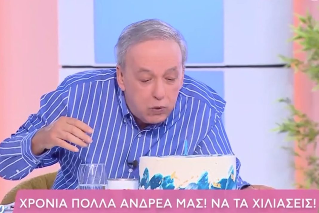 Γενέθλια στο πλατό για τον Ανδρέα Μικρούτσικο: «Είστε οικογένειά μου, ευχαριστώ»